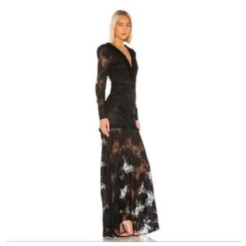 Alexis Lucasta Gown - Elegant Black Lace Evening Dress